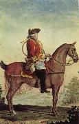 Louis-Philippe, duke of Orleans, in the hunt suit, Louis Carrogis Carmontelle